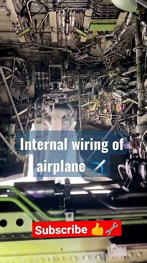 internal Electrical wiring of aeroplane #shorts #youtube