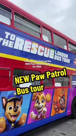 Join the PAW Patrol Afternoon Tea Bus Tour in London