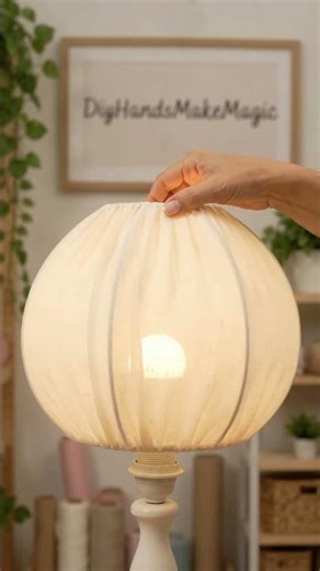 🎈 Balloon + Fabric = Luxury Lamp Shade! 😍✨ | Easy DIY Home Decor #diyhomedecor #diy #craftideas