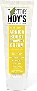 DOCTOR HOY'S Natural Arnica Boost Recovery Cream, Bruise and Muscle Pain Relief Cream, Topical Homeopathic Formula with Arnica Montana for Rapid Bruise Relief (3 Fl Oz)