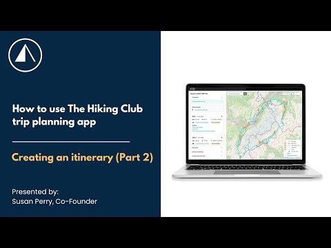 How to create an itinerary (Part 2)
