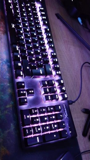 This is an incredible keyboard Hyper X Keyboard ASMR how Good is the Mechanical Keyboard #desksetup