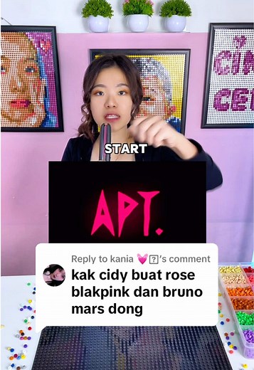 Rose Bruno Mars - APT (Official Music Video) | LEGO Mosaic