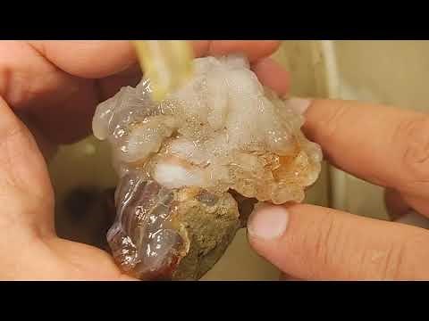 Fire Agate Carving Beginning to End with Fire Agate Mark