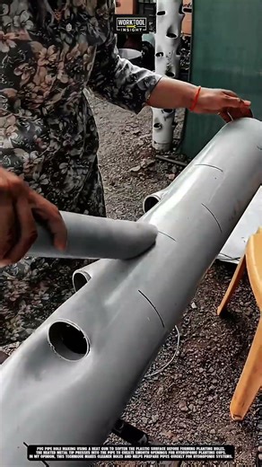 PVC Pipe Hole Making Using Heat Gun | best for Hydroponic System Setup #tool