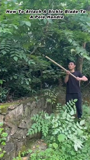 How To Attach A Sickle Blade To A Pole Handle