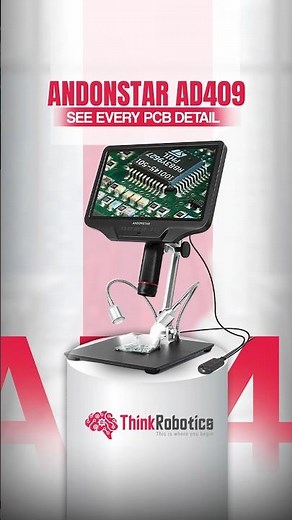 Perfect Micro-Soldering Starts with Andonstar AD409 Digital Microscope! || ThinkRobotics