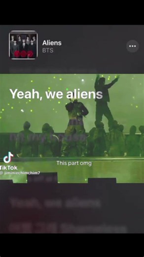 Alien 👽.BTS with lyrics.#bts #btscomeback