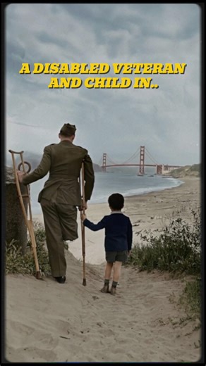 A WWII Veteran and His Son in San Francisco, 1943 – Archival Restored Footage