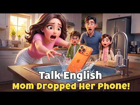 Oh No! Mom’s Phone Is Broken! | Slow English Listening Story for Beginners | Cozy Talk English