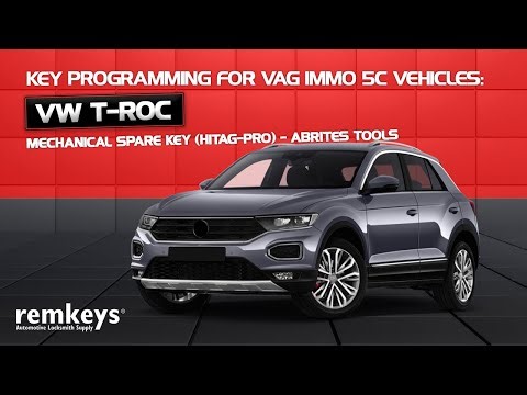 Key Programming for VAG Immo 5C Vehicles: VW T-Roc Mechanical Spare Key (HITAG-PRO)