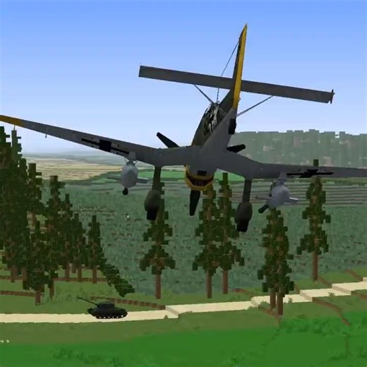 Ground attack in Minecraft