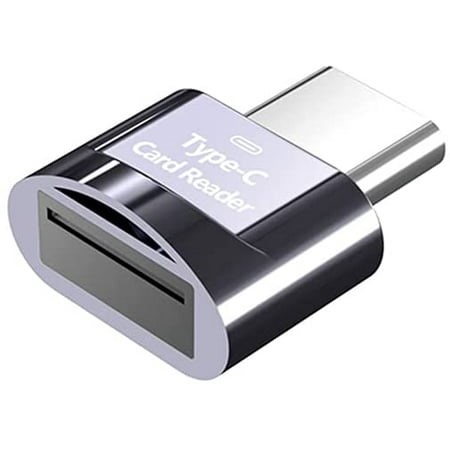 Mini Type-C Card Reader Supports Type-C Port Memory Card Reader USB 3.1for Type-C Port Phone Tablet Laptop, Gray - Walmart.ca