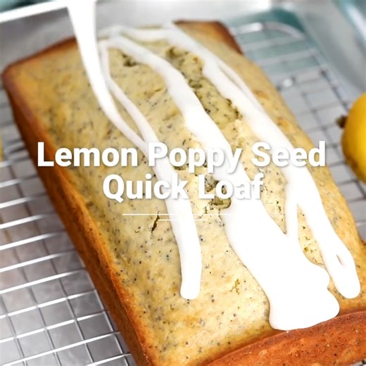 🍋LEMON POPPYSEED BREAD🍋 1 ½ cups (186g) all-purpose flour ¾ cup (150g) granulated sugar 1 teaspoon baking powder ½ teaspoon salt 2 large eggs ⅓ cup (79ml) oil 5 ounces evaporated milk 1 teaspoon pure lemon extract Zest of one large or two small lemons 2 tablespoons poppyseed ½ cup (57g) powdered sugar 1-2 tablespoons (15-30ml) lemon juice 💛 https://www.crazyforcrust.com/lemon-poppyseed-bread-recipe | CrazyforCrust