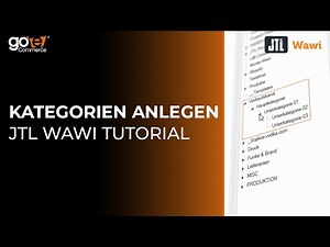 Kategorien anlegen | JTL-Wawi #tutorial #letsgoecommerce #jtl