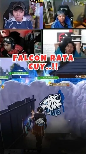Reaksi streamer FF evos ratain tim falcon🔥 #evosdivine #ffwssea2026spring #fdw #fontal #freefire