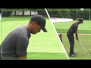 Watch TIGER WOODS Perfect Swings On The Range 2018