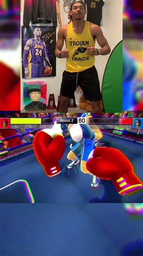 THIS GAME IS INTENSE!❗️🥊 #kinectsports #kinect #athlete