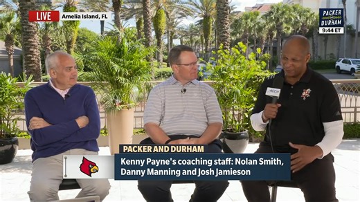 From the craziness of Day 1 to putting the staff together & recruiting philosophy, Coach Payne covered a lot with #PackerAndDurham this morning. #GoCards | Louisville Men's Basketball