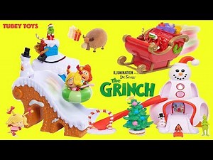 New! The Grinch Movie Who-ville Town Playset Mini Playsets Figs HUGE haul JUST PLAY | Tubey Toys