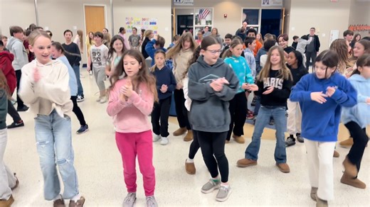 What’s better than a Friday morning? A Friday morning dance party! 🎶 Every Friday, 5th grade students at East enjoy a few minutes of music, movement, and fun in the common area to start the day on a positive note! | Midview Local School District