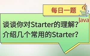 每日一题184：谈谈你对Starter的理解？介绍几个常用的Starter？