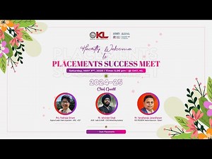 Placements Success Meet 2025 /KL University/