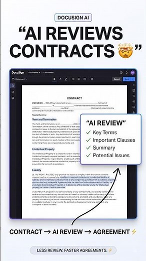 DocuSign AI: Review Contracts Faster With AI #DocuSignAI #AI #ContractAI #AIContracts #LegalTechAI