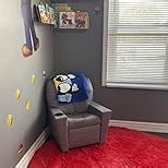 Navy Blue Round Rug 6Ft for Boys Bedroom, Large Fluffy Fuzzy Circle Area Rugs for Kids Playroom, Living Room Decor Aesthetic, Cute Shaggy Plush Floor Royal Dark Blue Carpet for Dorm Teen Baby Nursery