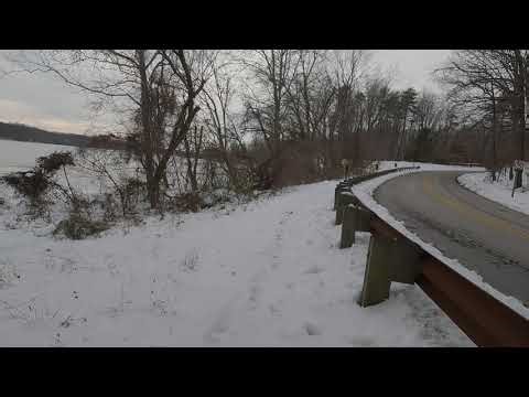 Snow Trekking to the Bridge at Leesylvania State Park