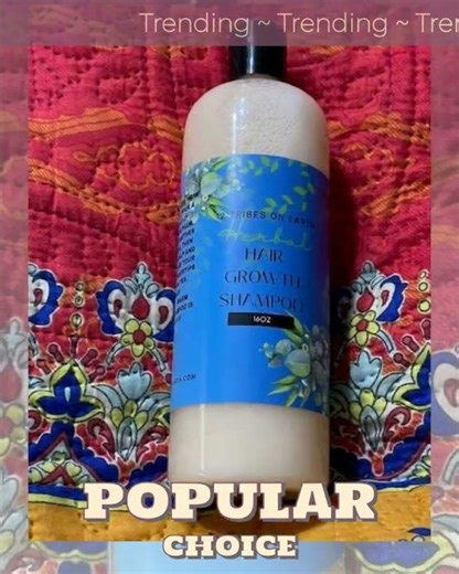 Rapid Hair Growth! Natural Shampoo for Thicker, Fuller Hair & Less Loss (16oz)