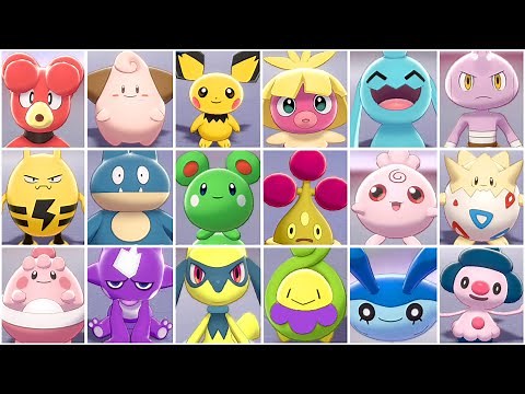 FULL BABY POKEMON TEAM! All Baby Pokemon Only Gen 1 - 8 - Pokemon Sword and Shield