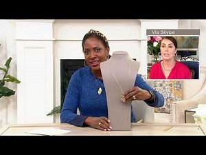 Italian Gold 1.70 cttw Black Spinel Bee Coin Necklace, 14K on QVC