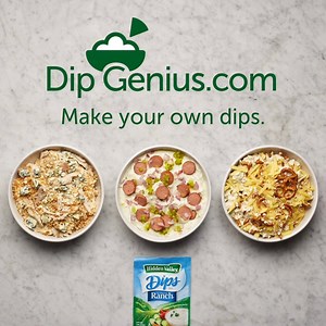 3K views · 33 reactions | Ready to dial up your game day dip playbook? Visit DipGenius.com | Hidden Valley Ranch | Facebook