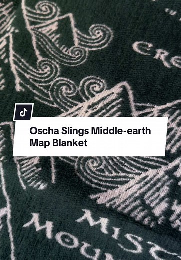 Explore the Oscha Slings Middle-earth Map Blanket