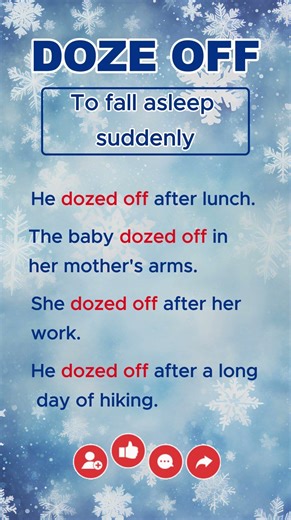 DOZE OFF Phrasal Verbs in English with Meaning and Examples
