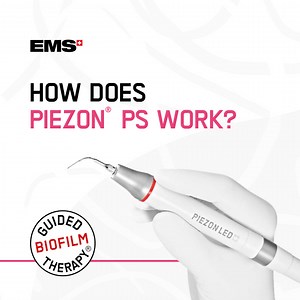 Your patients ask for wellness and not for pain. Discover all the benefits of using the PIEZON® PS Instrument, step six of the Guided Biofilm Therapy protocol. ✅ Pain-free and pleasant treatment for your patients ✅ Remove remaining calculus after Airflowing ✅ Minimally invasive, maximally preventive And much more! How does the PIEZON® PS Instrument work?�Watch our new video now! #emsdental #ems #gbt #guidedbiofilmtherapy #piezon #piezonps | EMS Dental