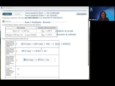 Designing a Galvanic Cell from Two Half Reactions
