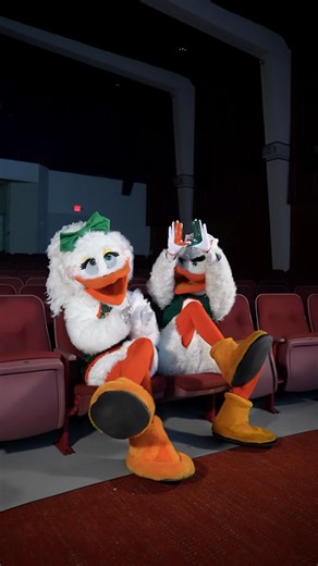 There’s nothing better than taking Gigi out to a movie date the Canes way 🙌🧡 Shoutout to the @billcosfordcinema at the @umsoc for hosting us as we watched the legendary documentary - The U! 🏈 Little does Gigi know what surprises I have in store for her 🤫 #GoCanes #ItsAllAboutTheU | Sebastian the Ibis