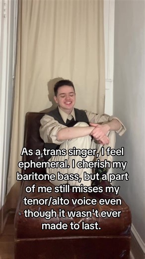 Does anyone else feel this? I love singing bass but I miss singing loudly and my broadway voice. —— #ftm #transgender #transmasc #trans #singing