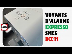 Understanding the alarm lights on the SMEG BCC11 espresso machine
