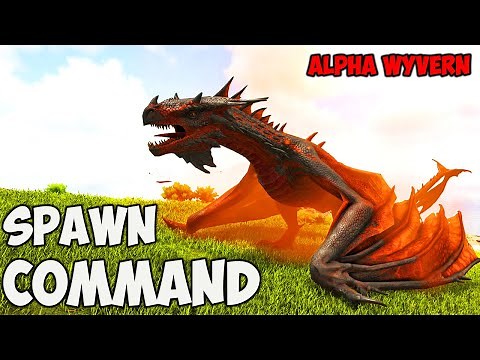 Alpha Wyvern ARK Spawn COMMAND | How To Summon ALPHA WYVERN Ark CODE 2023