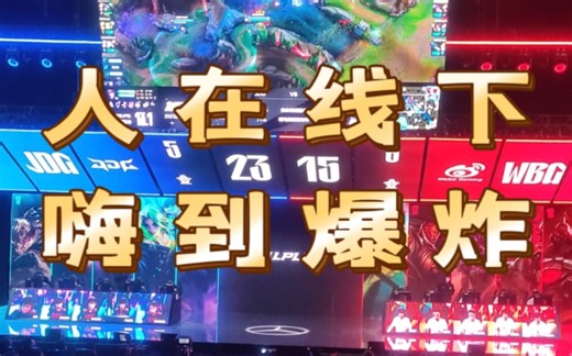 全 场 沸 腾 JDGvsWBG 惊天翻盘现场实况，拍的不太好，家人们就感受一下现场氛围，虽然这两队都不是我主队，但是太热血了，这趟超级值得（230211记录）
