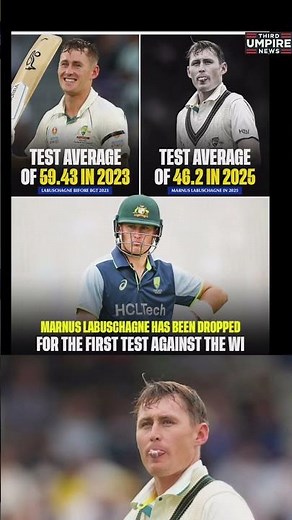 Shocking! Marnus Labuschagne DROPPED for 1st Time in Tests 😳 | Aus vs WI 202 #marnuslabuschagne
