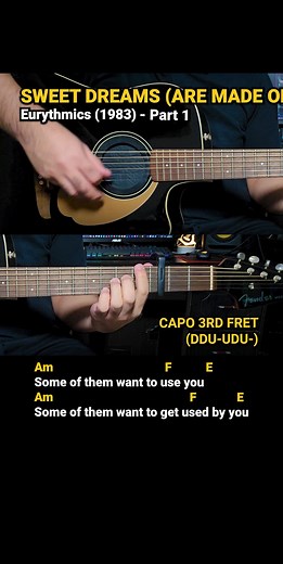 Sweet Dreams (Are Made of This) - Eurythmics (1983) Easy Guitar Chords Tutorial with Lyrics Part 1 SHORTS REELS 🎸🎸🎸 #DocOTEPStudio #Guitar #GuitarTutorial #ChordsAndLyrics | Doc OTEP Studio