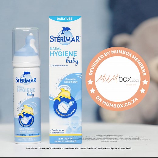 From sleepless nights to peaceful breathing — real moms share how Stérimar™ Baby Nasal Spray made a gentle difference in their babies’ lives. 💧 Formulated with seawater, it helps clear, clean, and moisturise little noses — safely and effectively. Because when baby breathes easier, so do you. 💙 | Stérimar South Africa