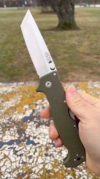 A Winter Look at the Cold Steel SR1 — Tri‑Ad Lock on a Steel Table