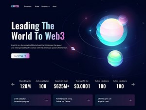 DeFi Landing Page cryptocurrency website