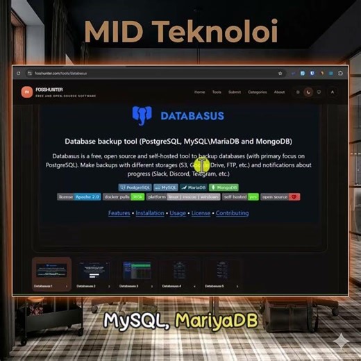 Saya Kira Aplikasi Backup Database Bagus Itu Mahal, Ternyata Ada Databasus Gratis