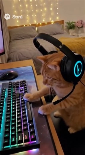 2.5K views · 15 reactions | Cat Gaming on PC and Loses the Match  #FunnyCats #gaming #CatVideo | Animal Stories | Facebook